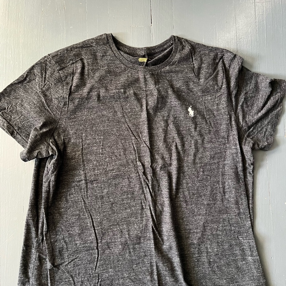 Charcoal Polo by Ralph Lauren Men's Tee